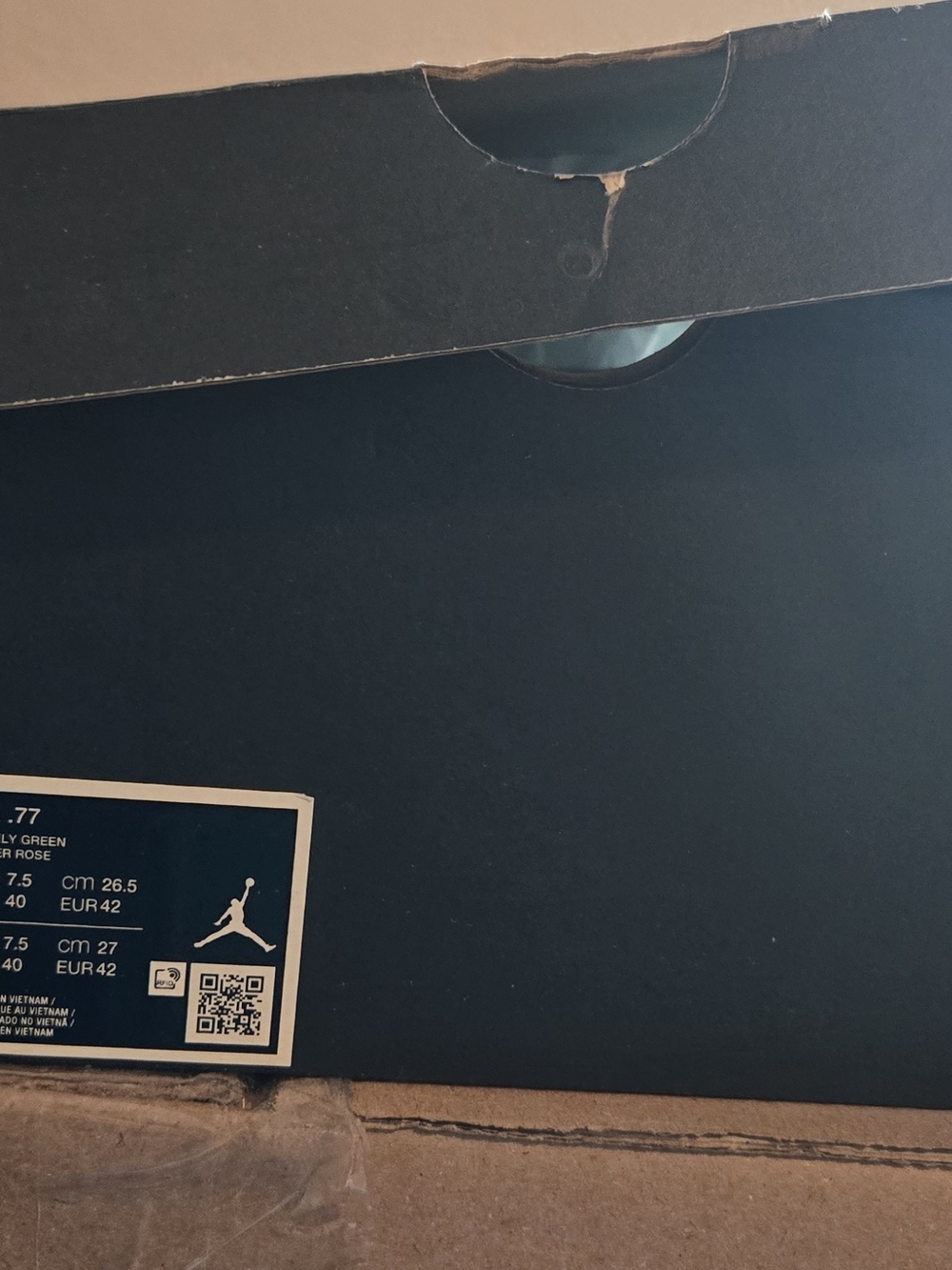 Jordan Kids Sneakers Box in Black with White Jumpman